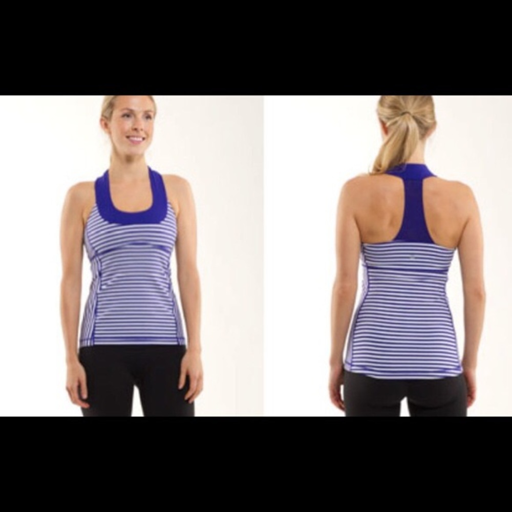 Lululemon t back tank top with scoop neck size 8